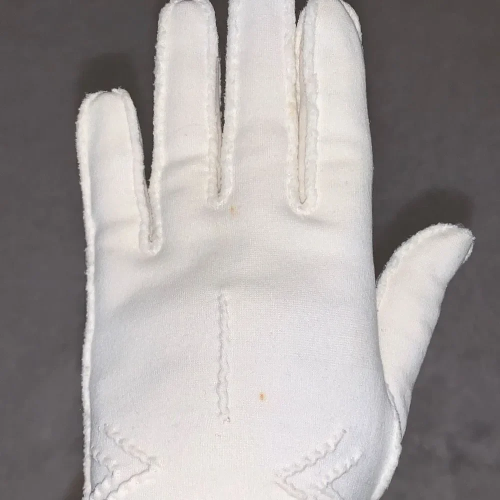 Vintage MCM‎ White Textured Gloves Size Small